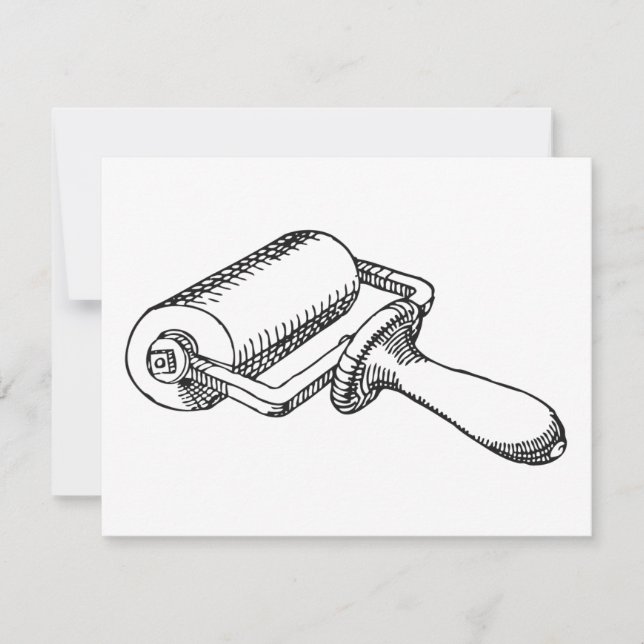 Carte presse à rouleaux pour presse à encre Letter (Devant)