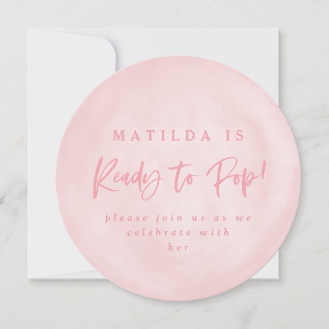 Carte Prêt à faire sauter l'invitation baby shower de bu (Devant)