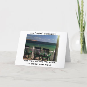 CARTE PRÊT À ROCK OU ROCK/ROLL ANNIVERSAIRE MUTUEL