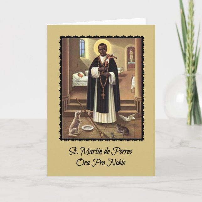 Carte Prêtre catholique de St Martin de Porres (Devant)