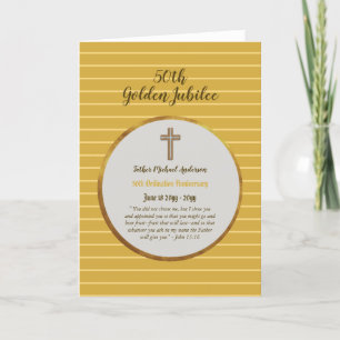 Carte Prêtre d'Ordination du 50e anniversaire - N'IMPORT