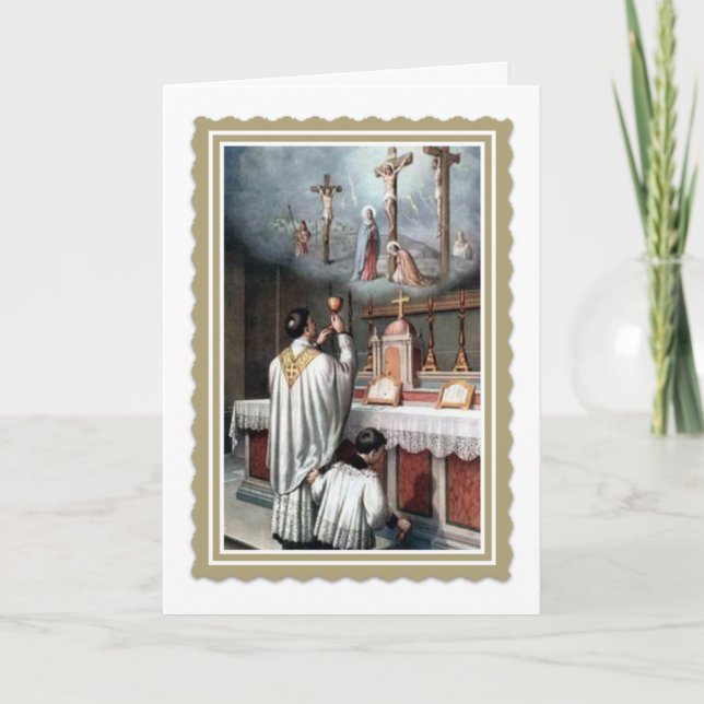 Carte Prêtrise Anniversaire Ordination Jesus (Devant)