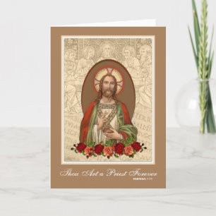 Carte Prêtrise Anniversaire Prêtre Ordination Jésus