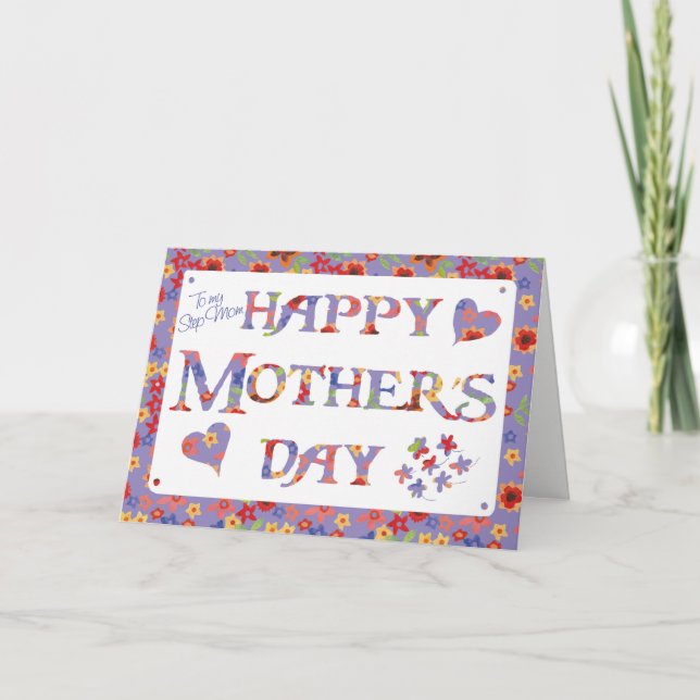 Carte Pretty Mauve Granny Imprimer pour la Fête des Mère (Devant)