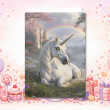 Pretty Unicorn and Fairytale Castle Birthday