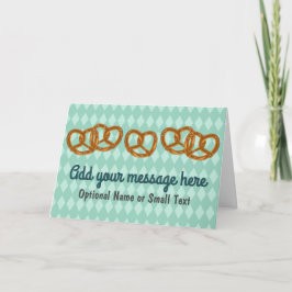 Carte Pretzel Party Pread Twists - 5 options de texte pe