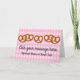 Carte Pretzel Party Pread Twists - 5 options de texte pe