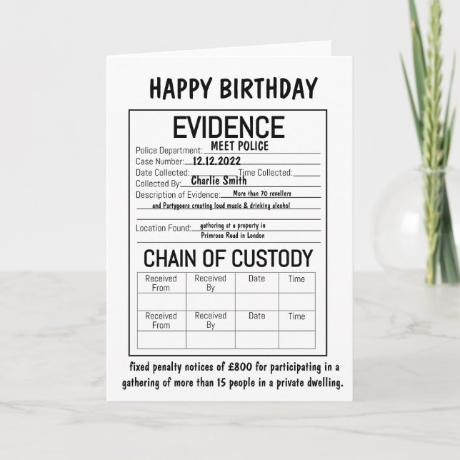 Carte PREUVE (Devant)