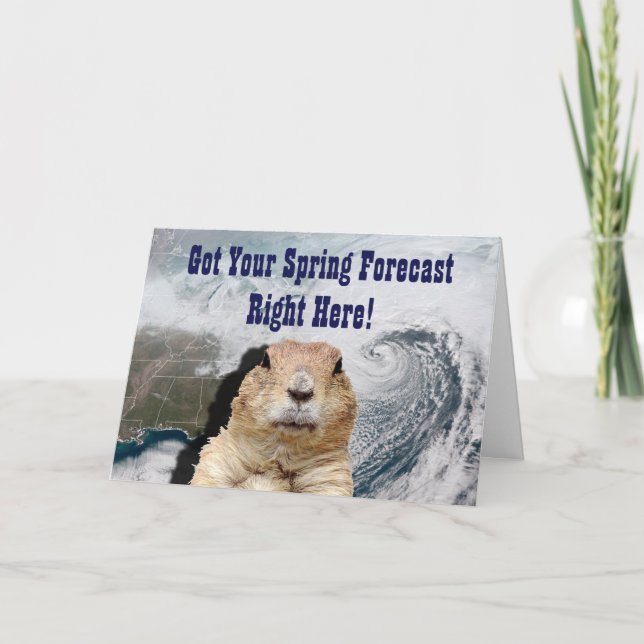 Carte Prévision de ressort de Groundhog (Devant)