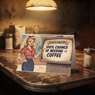 Carte Prévisions d'aujourd'hui. 100% de Chance de Café |