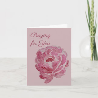 Carte Prie pour Vous | Peonie Rose Prière & Encouragemen
