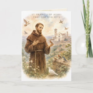 Carte Prière d'amour de saint François d'Assise pour les
