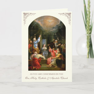Carte Prière de confirmation du Saint-Esprit Vierge Mari