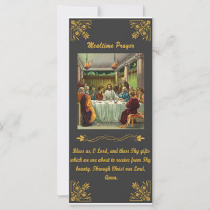 Carte Prière de grâce avant les repas