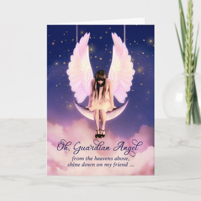 Carte Prière de Guardian Angel pour une amie (Devant)