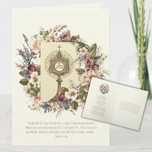 Carte Prière de l'Ecriture Hôte Catholique