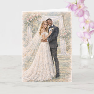 Carte Prière de mariage amusante inspirée d'Ezéchiel 25: