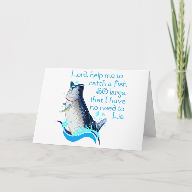 Carte Prière de pêche (Devant)