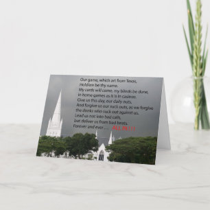 Carte prière de poker