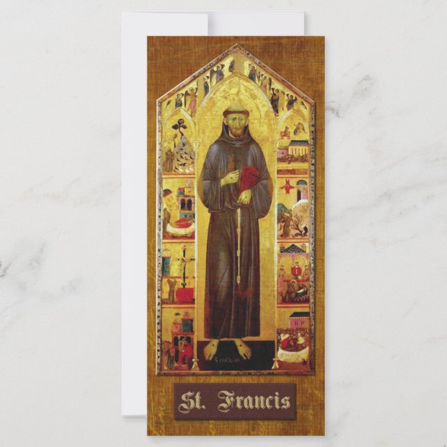 Carte Prière de saint François d'Assise (Devant)