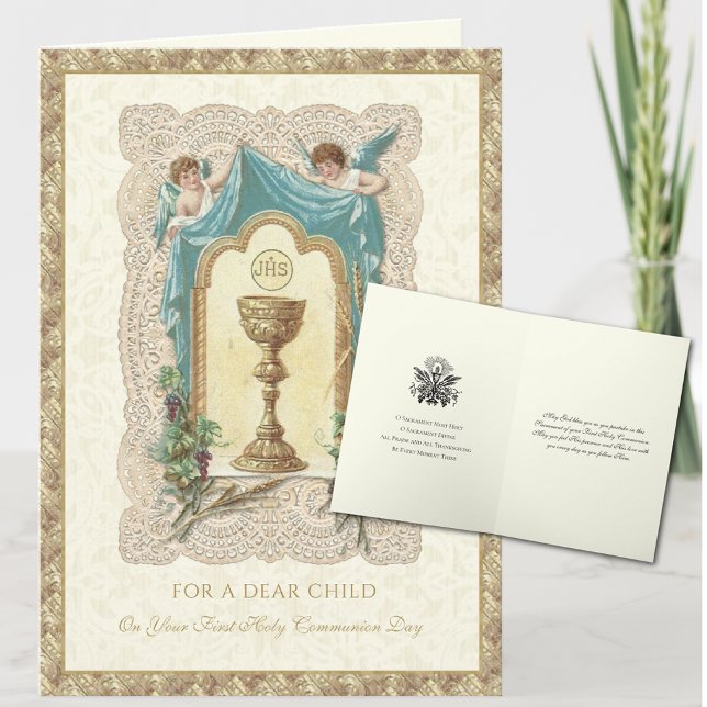 Carte Prière des Anges de la première sainte communion d (Créateur téléchargé)