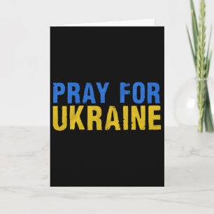 Carte Priez pour l'Ukraine Je suis avec l'Ukraine T-shir
