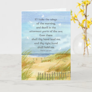 Carte Priez Pour Vous Psaumes Bible Verse Ocean Beach