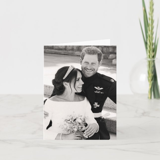 Carte Prince Harry et Meghan Markle Mariage royal (Devant)