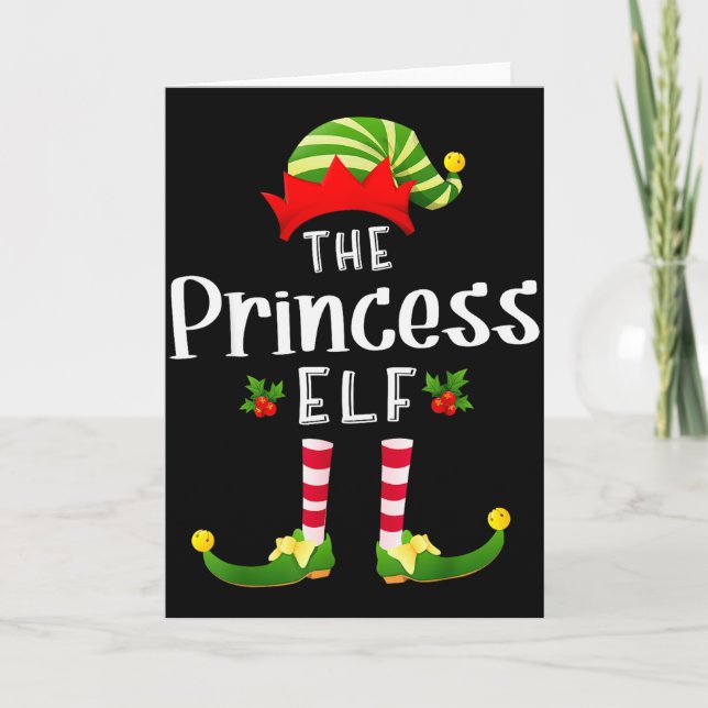 Carte Princess Christmas Elf Matching Pajama X-mas Party (Devant)