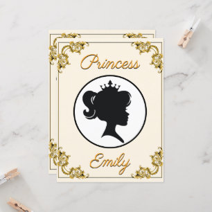 Carte Princesse Anniversaire Son Altesse Royale Nom et â