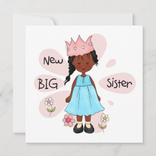 Carte Princesse Big Soeur Africaine Américaine