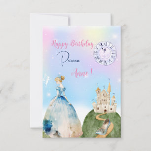 Carte Princesse Bonne Salutation d'anniversaire