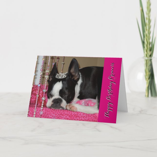 Carte Princesse de joyeux anniversaire - Lola B. Boston (Devant)