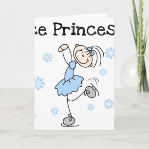 CARTE PRINCESSE DU PATINAGE À GLACE