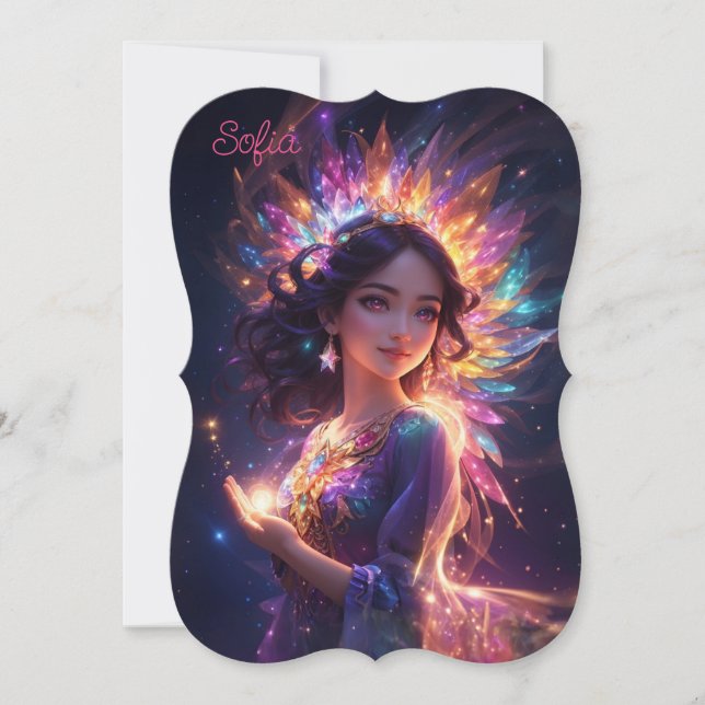 Carte Princesse magique dans Tiara Personnalité d'annive (Devant)