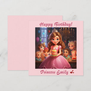 Carte Princesse personnalisée [Nom] Anniversaire