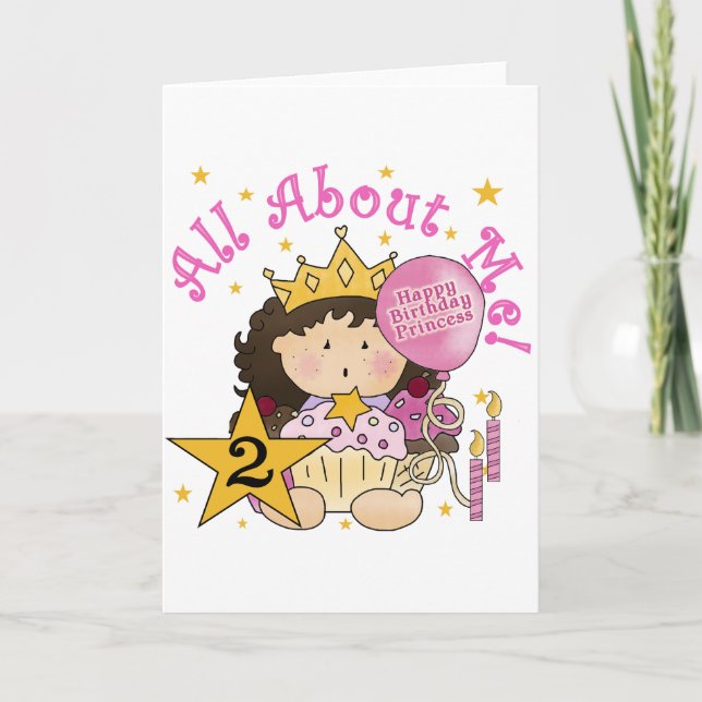 Carte Princesse Tout sur moi 2e anniversaire (Devant)
