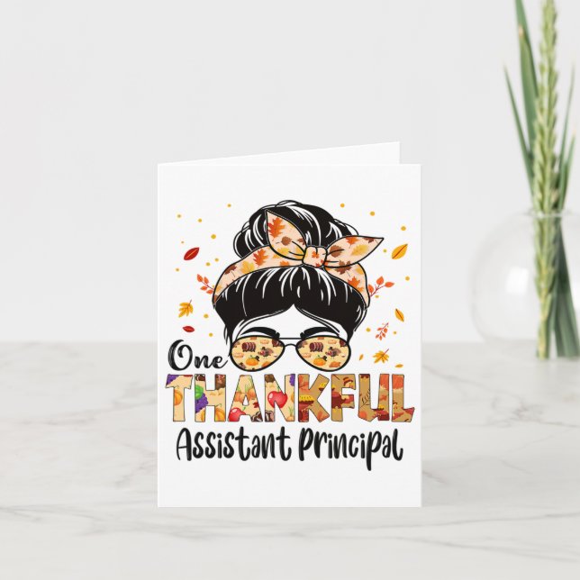 Carte Principal Istant Un Remerciement Thanksgiving Fall (Devant)
