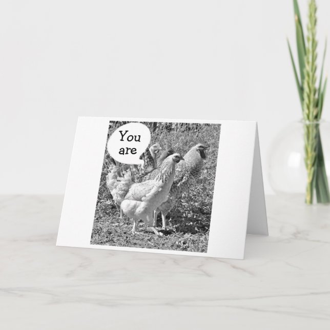 CARTE PRINTEMPS POULET MÊME À L'ÂGE DE "40" ANNIVERSAIRE (Devant)