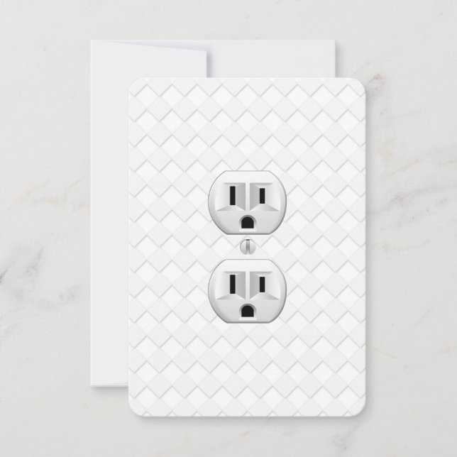 Carte Prise électrique personnalisée sur prise murale am (Devant)