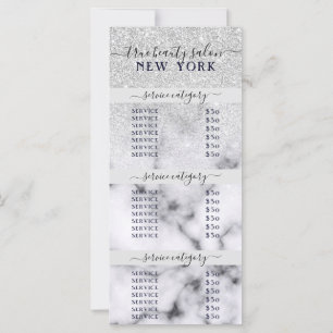 Carte Prix du Salon Ombre en Marbre Parties scintillant 