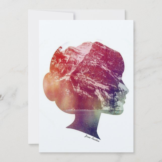 Carte Prix et Préjugés 5 x 7 Imprimer (Devant)