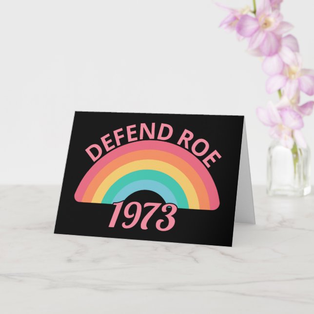 Carte Pro Abortion - Défendre Roe contre Wade II (Orchidée)