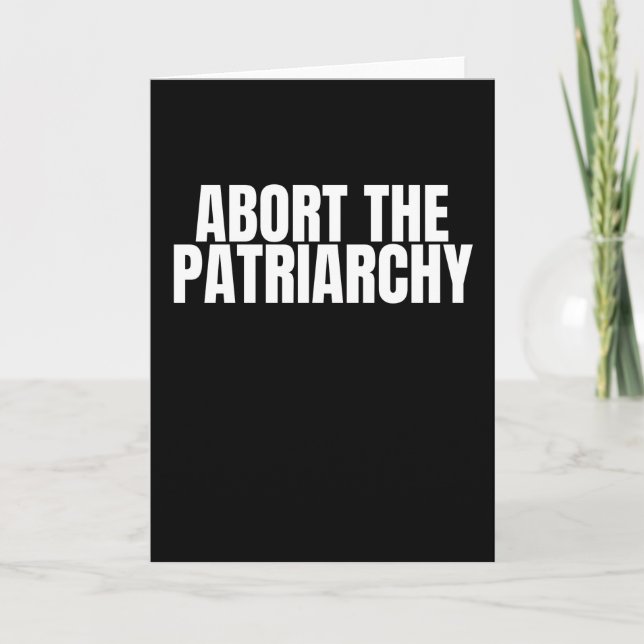 Carte Pro Choice féministe - Droits à l'avortement (Devant)