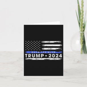 Carte Pro Trump 2024 Retour La Ligne Bleue Bleue Légère 