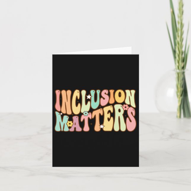 Carte Problèmes d'inclusion Éducation spéciale Autisme (Devant)