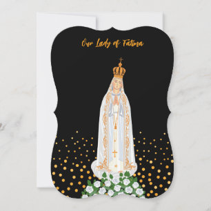 Carte Procession Notre-Dame de Fatima Voeux d'anniversai