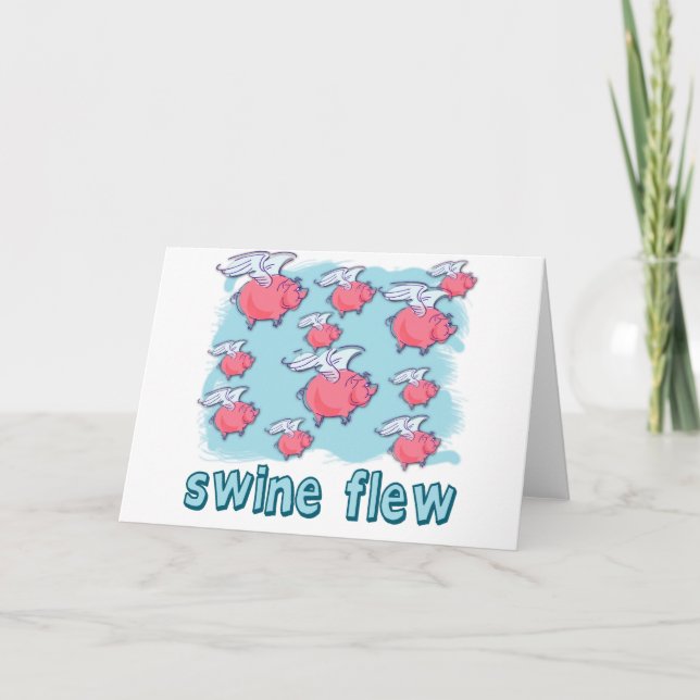Carte Produits d'humour de grippe de porcs (Devant)