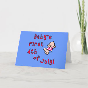 Carte Produits du premier 4 juillet pour bébé