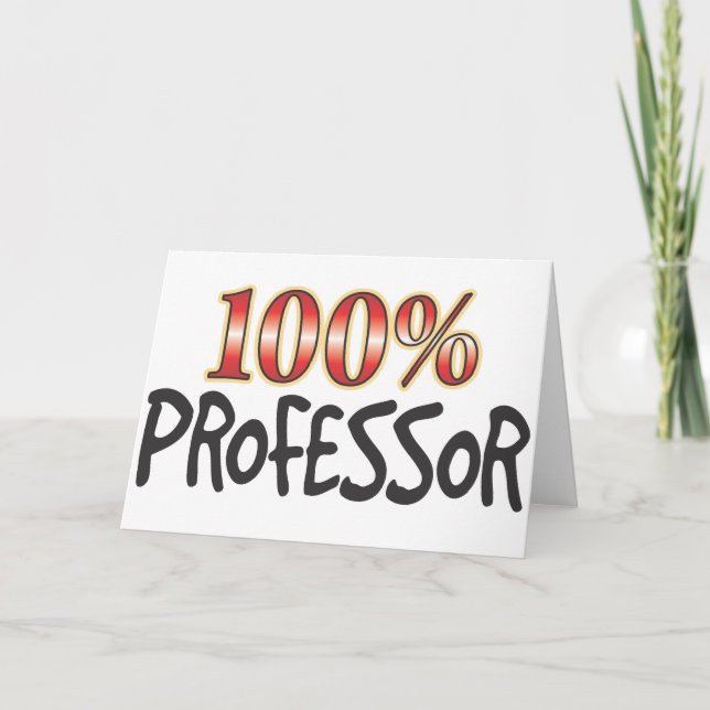 Carte Professeur 100% (Devant)
